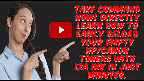 How To Refill HP/CANON 35a, 36a, 88a, 78a, 337, 925, 728, 725, 248a, 83a Toner Cartrige With 12a INK