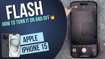 IPhone 15 - How to turn on or off the camera flash  • 📱 • ⚡️ • 📸 • Tutorial