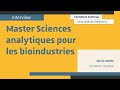 Master sciences analytiques pour les bioindustries