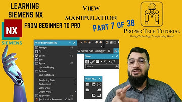 View Manipulation in NX | Zoom, Pan, Rotate & Orient View (7/38) | @ProperTechTutorial Arslan