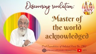 1961 Master of the world acknowledged vcd422 #aivv @A1SPIRITUALUNIVERSITY