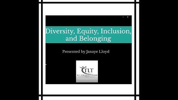 Diversity, Equity, Inclusion and Belonging Course Presentation with activities