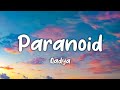 Aadya - Paranoid (Lyrics)