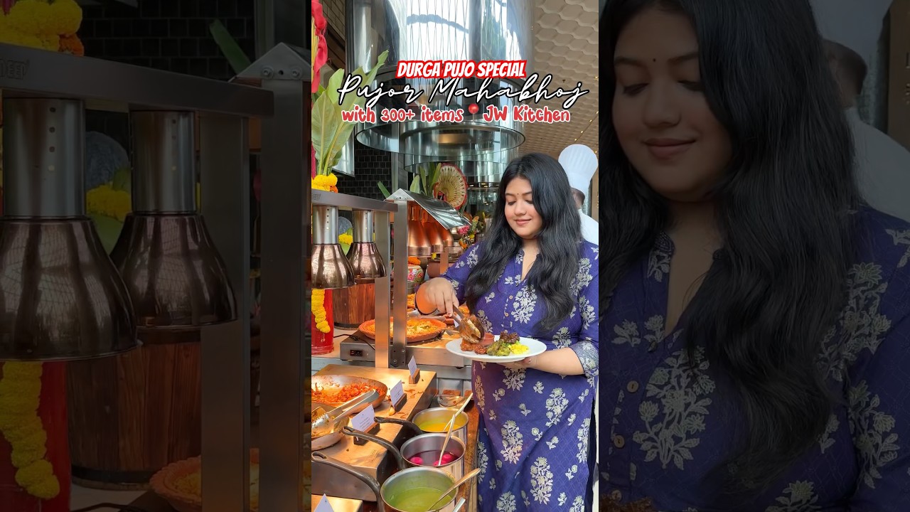 Durga Pujo Special Buffet with 300+ Items #food #tasteofindia #bengalifood #pujavlog #puja #buffet