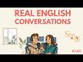 Practice English through real conversations — Real English for everyday life!