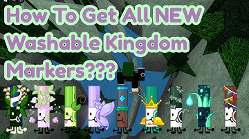 Hoe je ALLE 9 NIEUWE afwasbare Kingdom Markers in Find The Markers Roblox 2025 kunt krijgen
