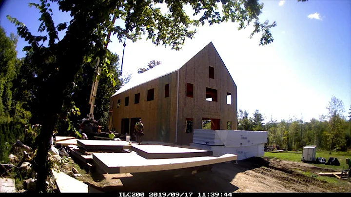 Timber Frame SIP Installation Time Lapse