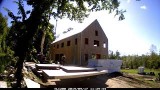 Timber Frame SIP Installation Time Lapse