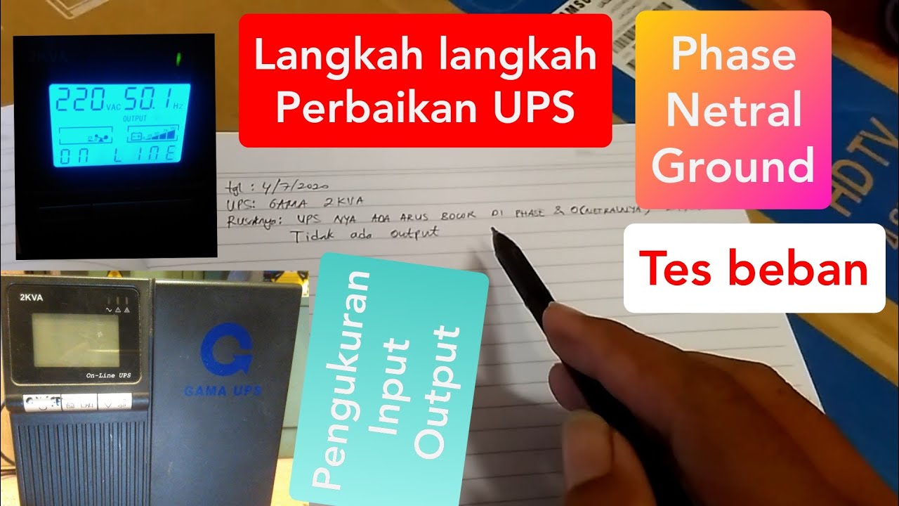 Cara perbaiki UPS online merek gama 2kva #ServiseUpsOnline #UpsGama
