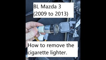BL Mazda 3: Remove the cigarette lighter. 2009 2010 2011 2012 2013 2nd gen 12v aux power