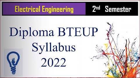 Electrical Engineering // BTEUP Syllabus 2nd Semester // Diploma Online Classes
