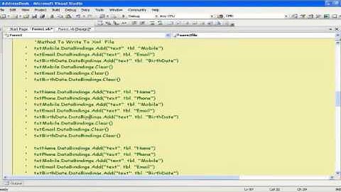 Make Your Address Book In VB.Net With Xml