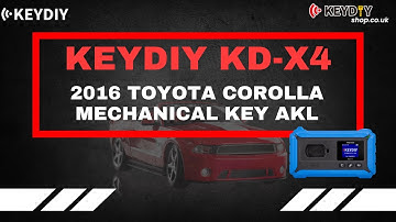 How to use KEYDIY KD X4 Program 2016 Toyota corolla Mechanical key all key lost #keydiy #locksmith