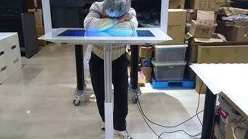 32inch Transparent LCD display with Touch Screen and stand