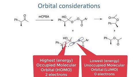 Module 4 - Video 4d - Baeyer Villiger reaction ORBITALS