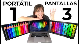 3 PANTALLAS para tu PORTÁTIL -Monduo Pro Duo 16"-