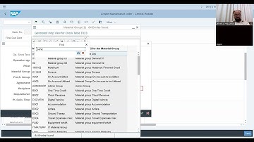 SAP PM – Maintenance Notification & Work Order Creation