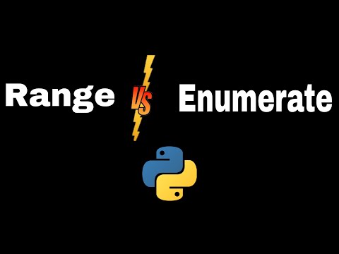 The difference between Range and enumerate using python