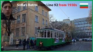 4K Ride On Sofias Retro Christmas Tram From 1930S Heritage Line 92