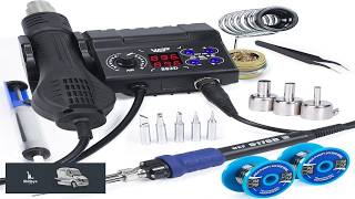 WEP 882D Soldering Iron Station 2 IN 1 SMD Hot Air Rework Station