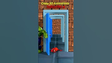 🚪 Watch Out for Hulk’s Door! It’s a Trap! 💚😱😂#gta5 #hulk #cartoon #Crazy3Danimations
