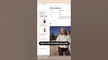Notion Tour - Using Notion for Sewing #shorts