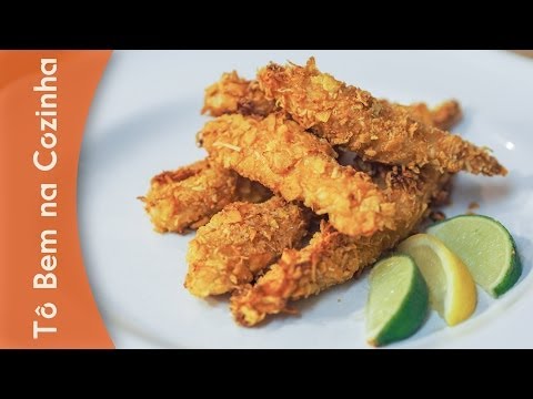 FRANGO CROCANTE - Receita de frango empanado com corn flakes e parmesão (Episódio #8)
