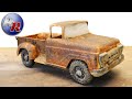 Rusty 1958 Stepside Gambles Tonka Pickup Truck Restoration
