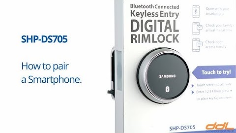 Samsung SHP-DS705 How to pair a Smart Phone