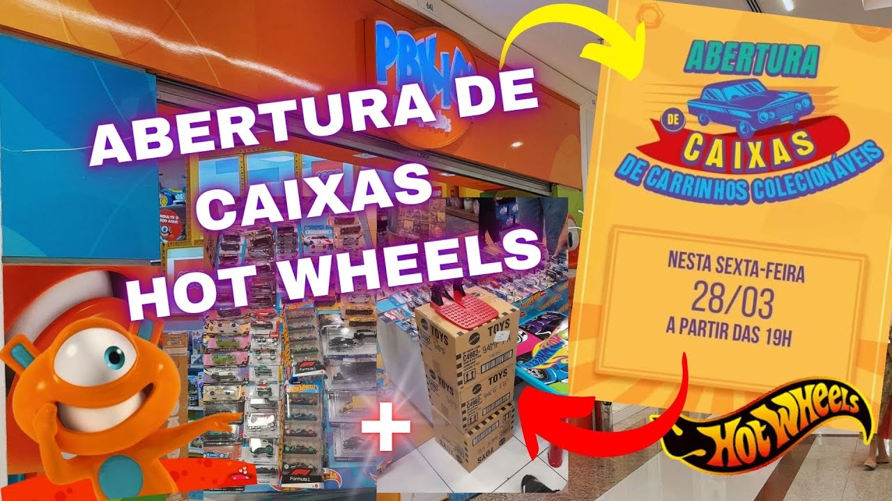 Abertura de Caixas Hot Wheels - PBKids Shopping Morumbi 28/03/2025 ...