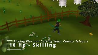 Lost City - 2004Scape - Skilling with 10 Hp - Flax, Yews, CammyTele