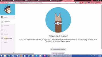 Coach Marketing - Setting up the Autoresponders with MailChimp (3 of 3)