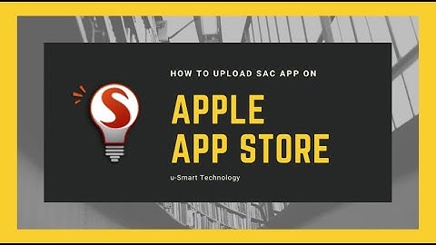 Smart Apps Creator 3 | How to upload SAC app on Apple App Store?