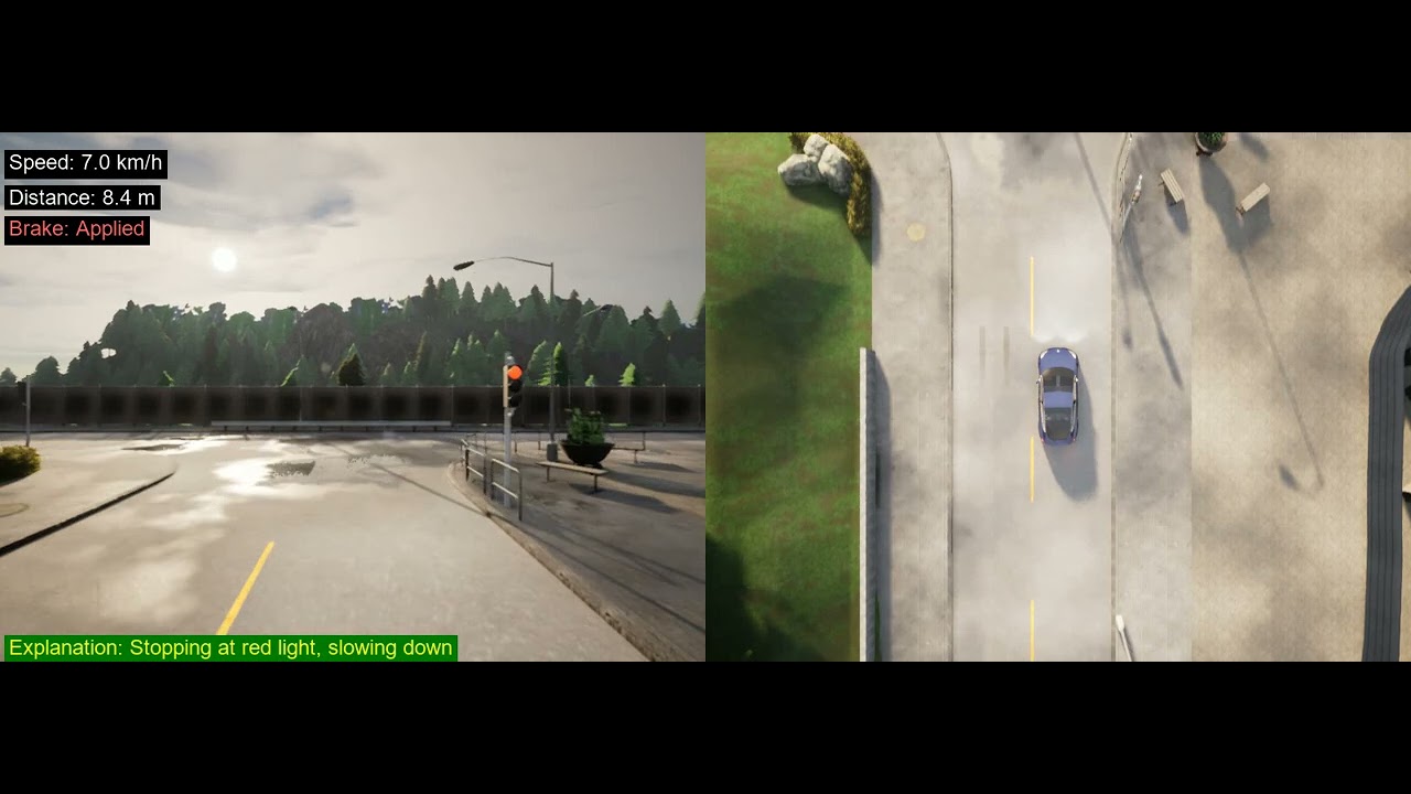 🚦 ADAS Obeys Traffic Lights | CARLA Simulation + Explainable AI