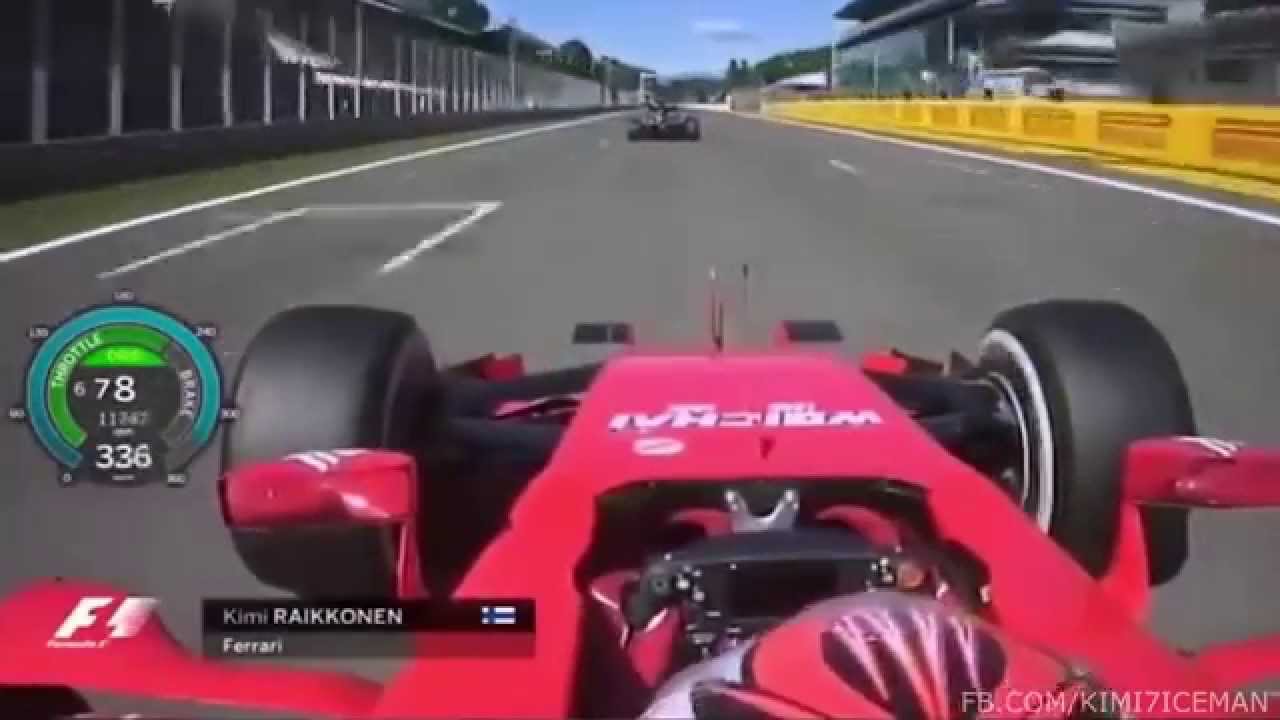 F1 2015  Kimi Raikkonen Record 360 Km/h - Monza GP