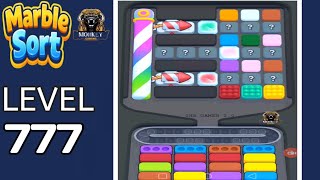 Marble Sort hard level 777 walkthrough solution