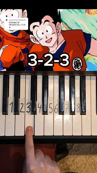 Dragonball Opening Piano Tutorial #shorts