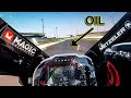 AT 230KM/H ON THE OIL - Scariest moment on a motorbike - Racing Is Life 2020 ep.4