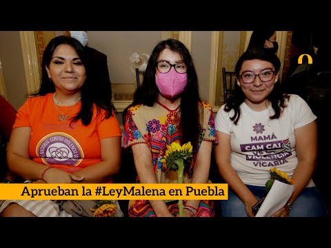 Aprueban la #LeyMalena en Puebla