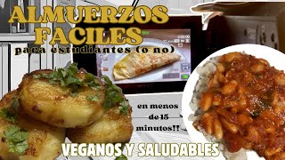 recetas que estudiantes SIN TIEMPO y TODO el mundo puede hacer (saludables y veganas)