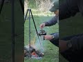 Meat in the wild | Full video on the channel  #asmr #camping #campfire #relaxing