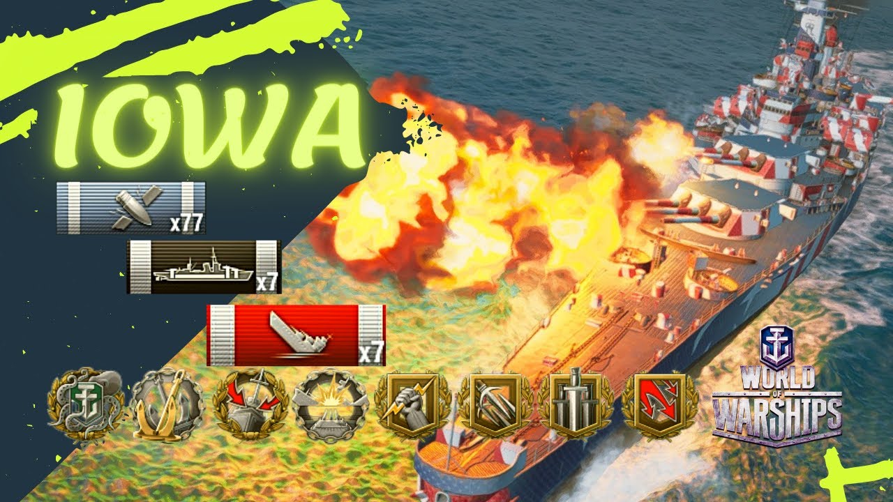 АЙОВА Мир военных кораблей Геймплей 2022 / Iowa Wows World of Warships