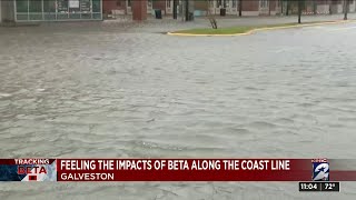 Feeling the impacts of Beta along the coast line (Galveston)