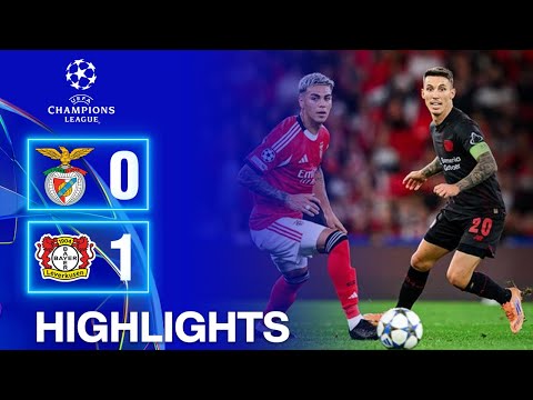 بنفيكا ضد باير ليفركوزن ٠ ١ أبرز اللقطات دوري أبطال أوروبا ٢٠٢٥ أبرز أحداث المباراة