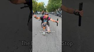 Advanced Skating Stops 😱🔥 #rollerblading #streetskating #tricks #shorts
