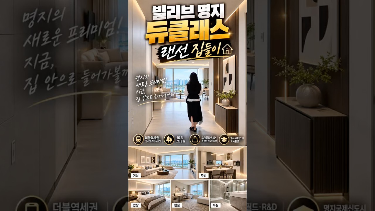 등기 치면 현금 3,000만원 쏴준다는 명지 랜드마크 실물 뷰!