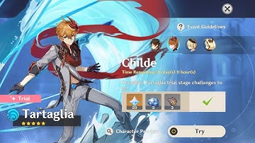 Tartaglia Test Run | Childe | Genshin Impact version 4.0 update