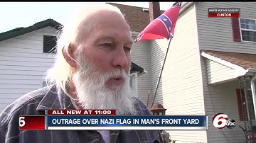 Indianapolis man hangs Nazi flag in front yard: 