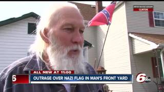 Indianapolis man hangs Nazi flag in front yard: 'I'm a collector'