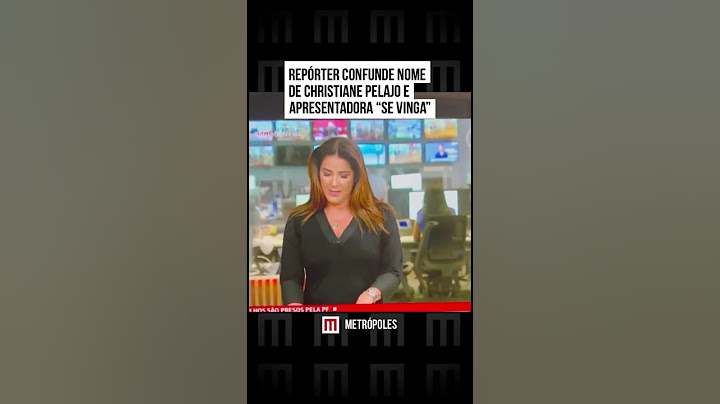 Repórter confunde nome de Christiane Pelajo e apresentadora "se vinga"